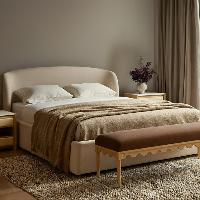 Oodle 56.5" Performance Vegan Mohair Bench