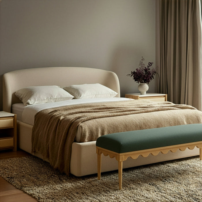 Oodle 56.5" Performance Vegan Mohair Bench