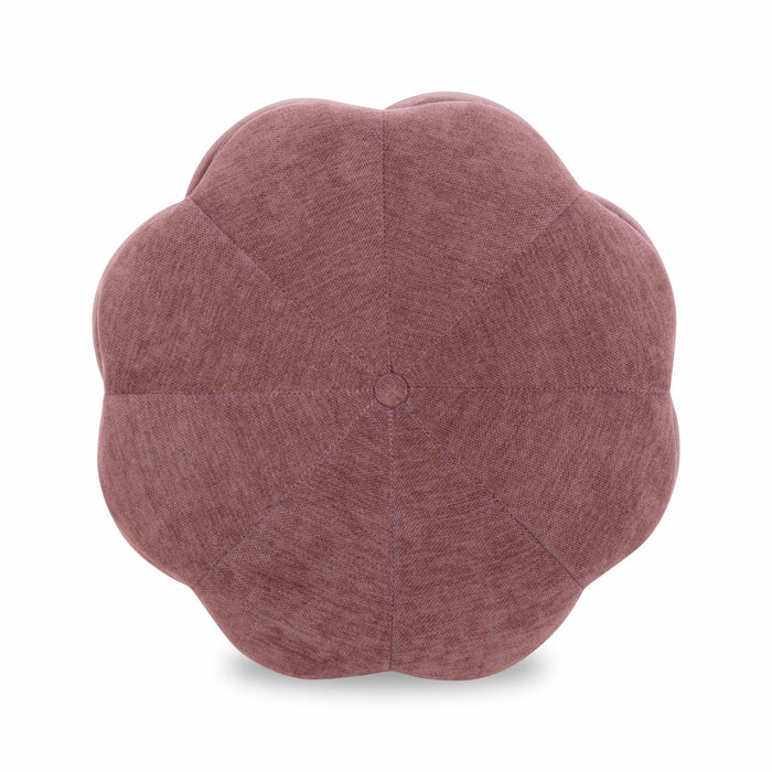 Fleur Textured Performance Velvet Storage Ottoman