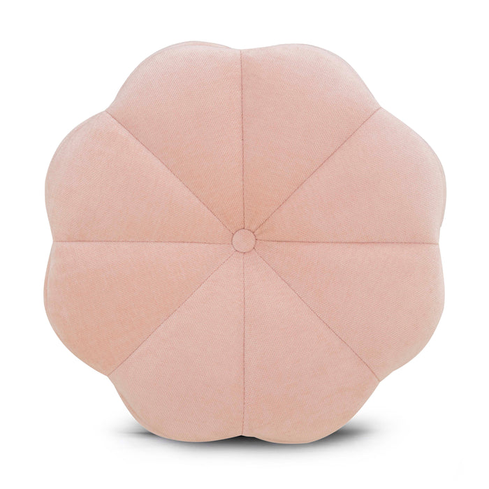 Fleur Textured Performance Velvet Storage Ottoman