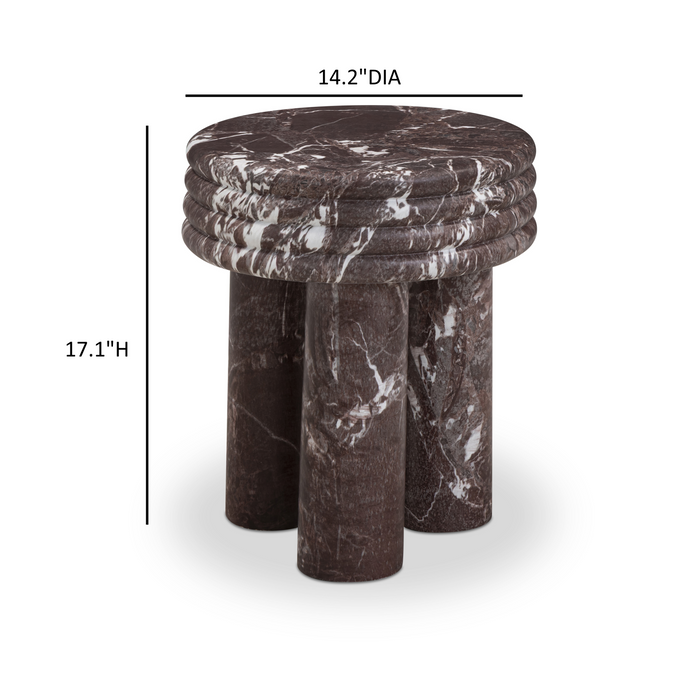 Delta Concrete Indoor/Outdoor Round Side Table
