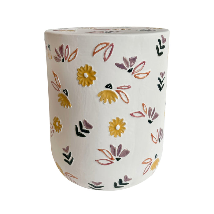 Ceramic Hand-Painted Floral Indoor/Outdoor Table - Dream Home Furniture & Mattress (Waite Park, MN)