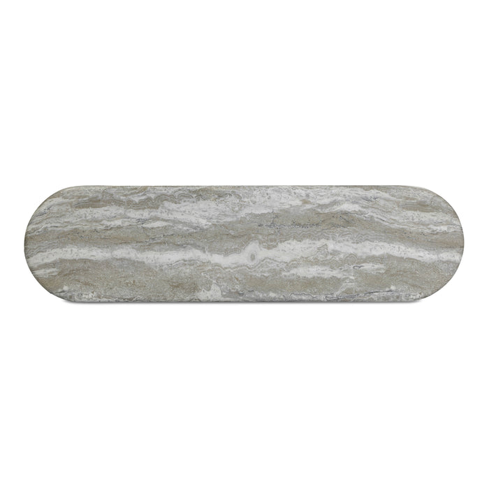 Hyre 59" Faux Stone Indoor/Outdoor Concrete Console Table - Dream Home Furniture & Mattress (Waite Park, MN)
