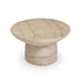 Sonia 51" Faux Travertine Indoor/Outdoor Concrete Coffee Table - Dream Home Furniture & Mattress (Waite Park, MN)