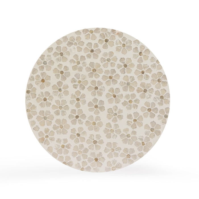 Lorna Capiz Shell Accent Stool