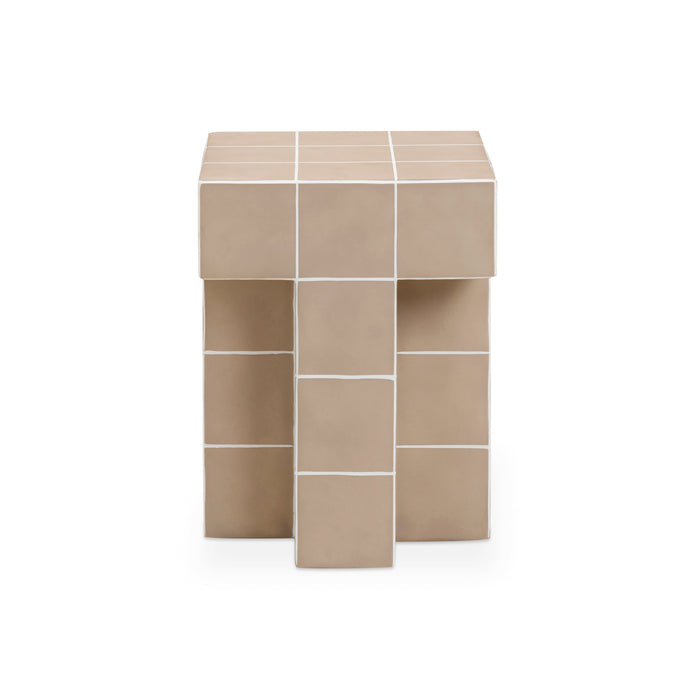 Alma Tile Concrete Indoor/Outdoor Side Table
