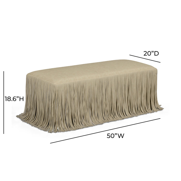 Shag Me 50" Performance Vegan Leather Bench - Dream Home Furniture & Mattress (Waite Park, MN)
