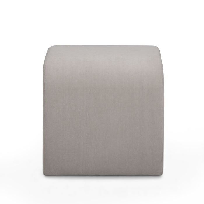 Desi Performance Velvet Ottoman