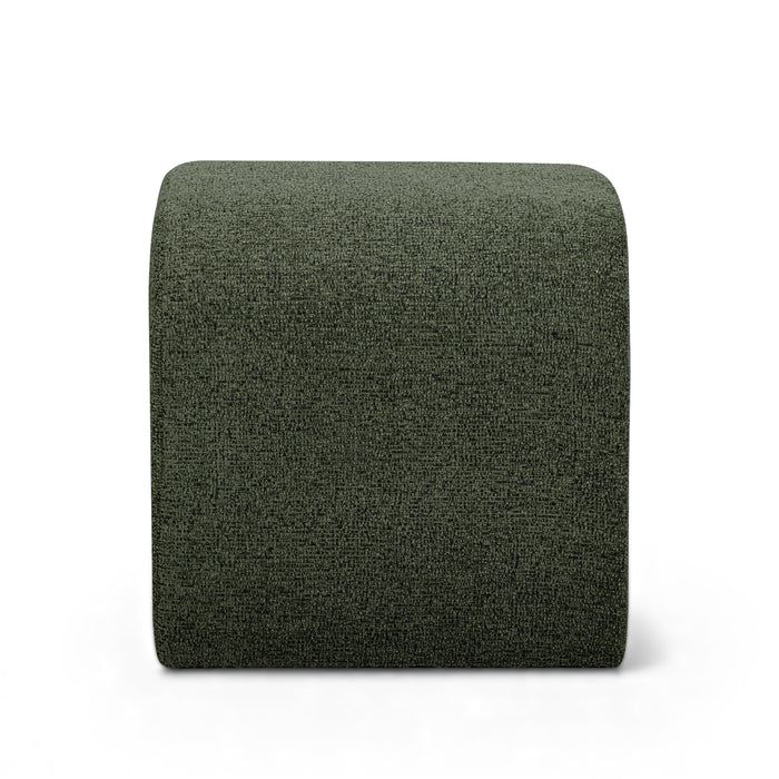 Desi Woven Performance Fabric Ottoman