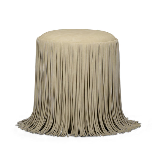 Shag Me Performance Vegan Leather Ottoman - Dream Home Furniture & Mattress (Waite Park, MN)