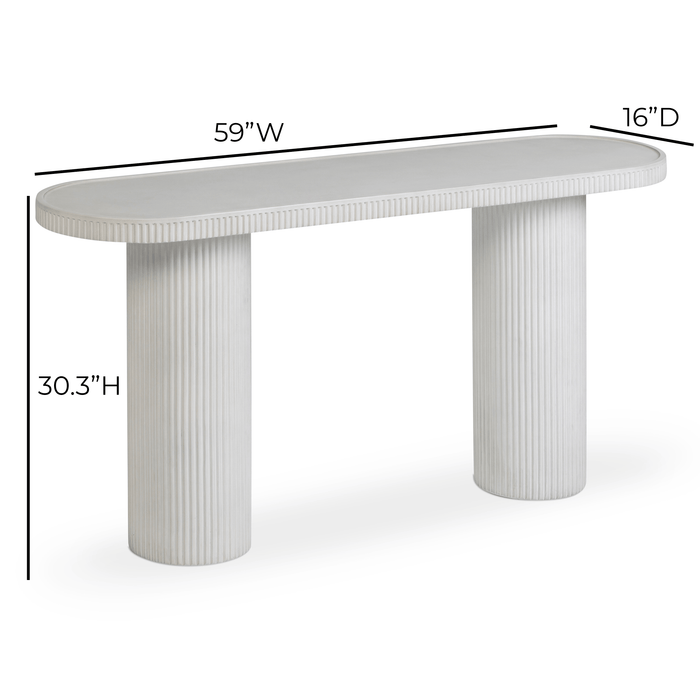 Darcy 59" Concrete Indoor/Outdoor Console Table