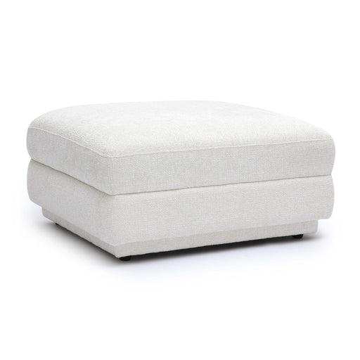 Perry Cream Performance Chenille Modular Ottoman - Dream Home Furniture & Mattress (Waite Park, MN)
