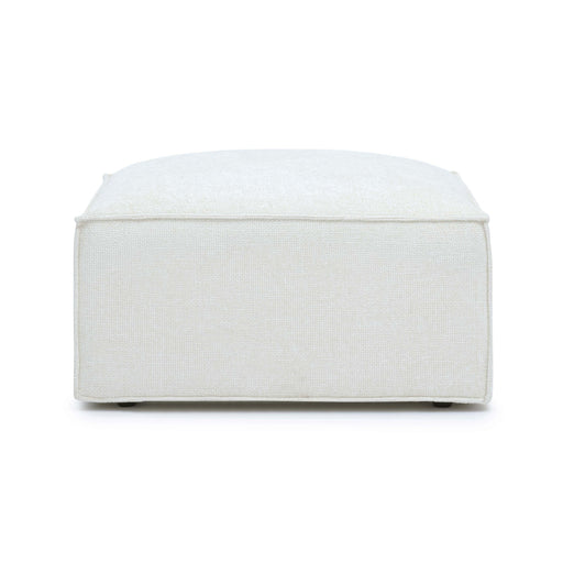 Mindy Performance Chenille Basketweave Ottoman - Dream Home Furniture & Mattress (Waite Park, MN)