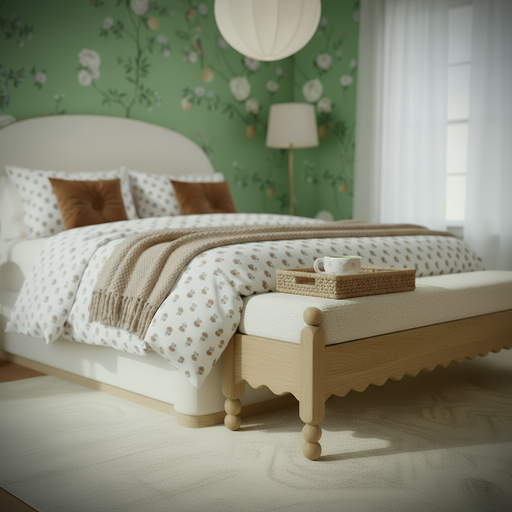 Thelma 56" Cream Performance Basketweave Bench - Dream Home Furniture & Mattress (Waite Park, MN)