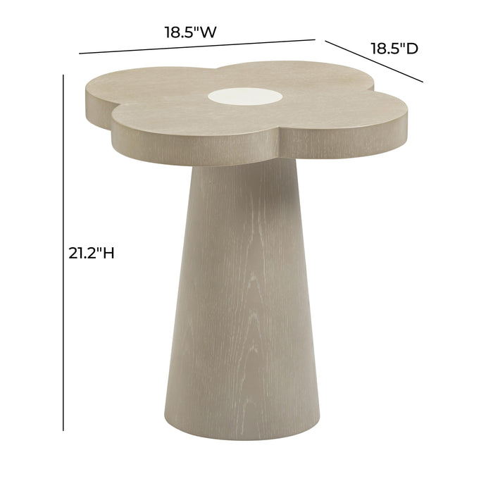 Allium Washed Ash Side Table - Dream Home Furniture & Mattress (Waite Park, MN)