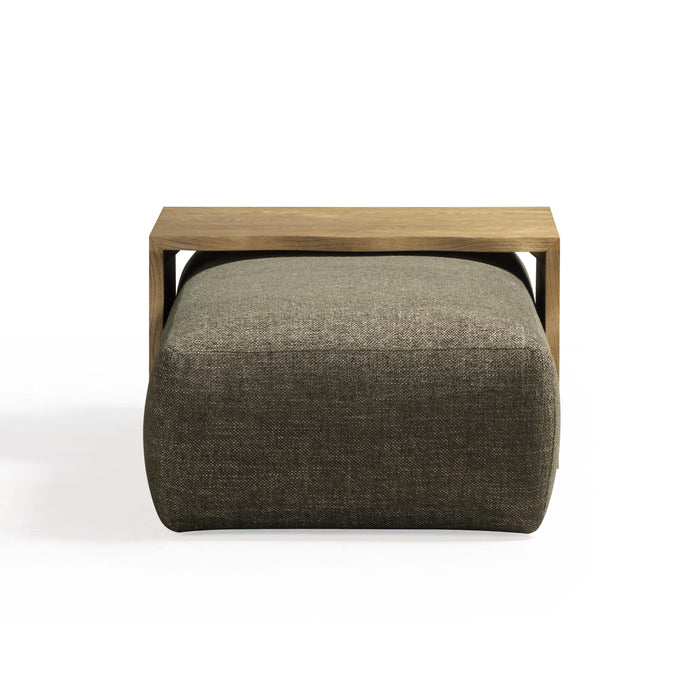 Spencer 54" Performance Basketweave Ottoman with Bridge Table - Dream Home Furniture & Mattress (Waite Park, MN)
