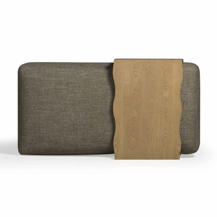 Spencer 54" Performance Basketweave Ottoman with Bridge Table - Dream Home Furniture & Mattress (Waite Park, MN)