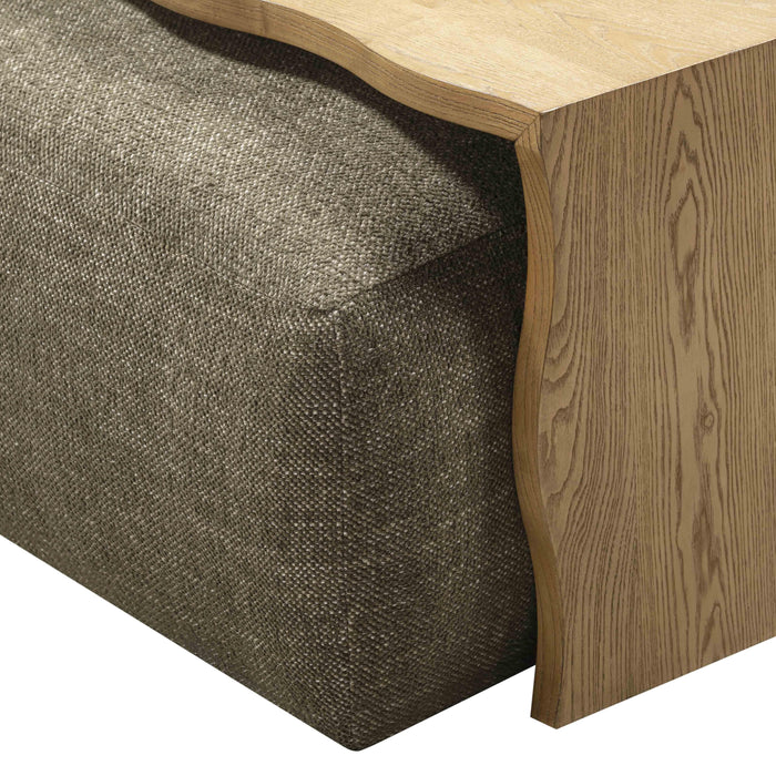 Spencer 54" Performance Basketweave Ottoman with Bridge Table - Dream Home Furniture & Mattress (Waite Park, MN)