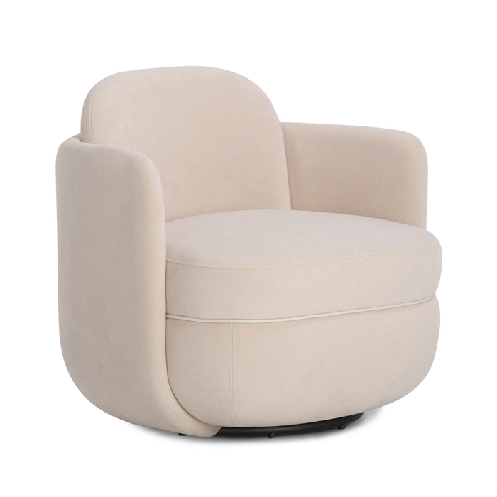 Wolfie Performance Velvet Swivel Accent Chair - Dream Home Furniture & Mattress (Waite Park, MN)