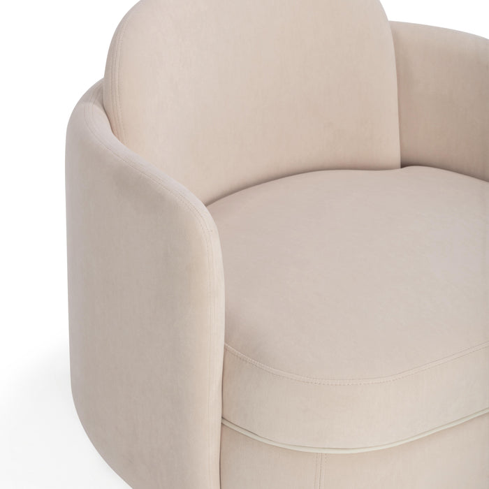 Wolfie Performance Velvet Swivel Accent Chair - Dream Home Furniture & Mattress (Waite Park, MN)