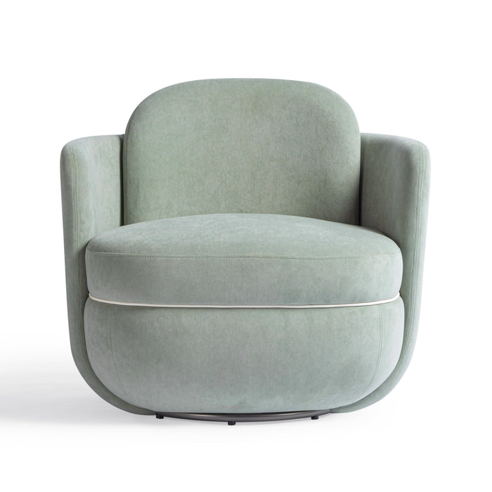 Wolfie Performance Velvet Swivel Accent Chair - Dream Home Furniture & Mattress (Waite Park, MN)
