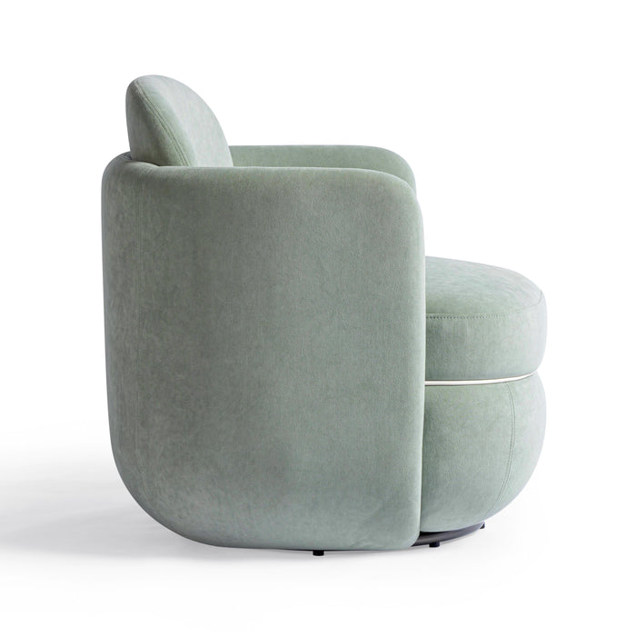 Wolfie Performance Velvet Swivel Accent Chair - Dream Home Furniture & Mattress (Waite Park, MN)