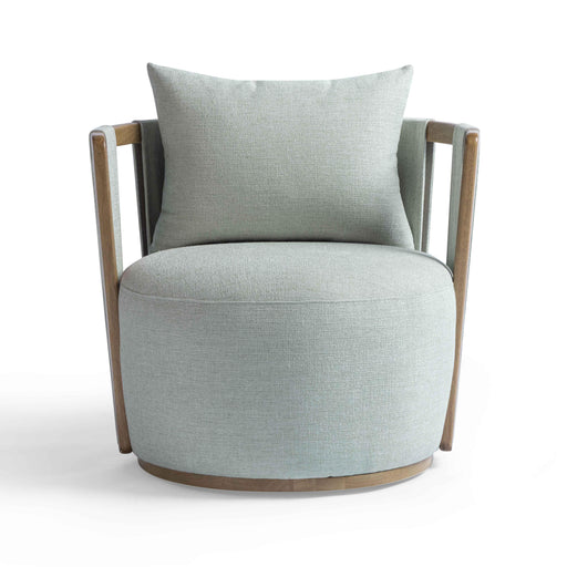 Paolo Textured Contract-Grade Weave Fabric Swivel Accent Chair - Dream Home Furniture & Mattress (Waite Park, MN)