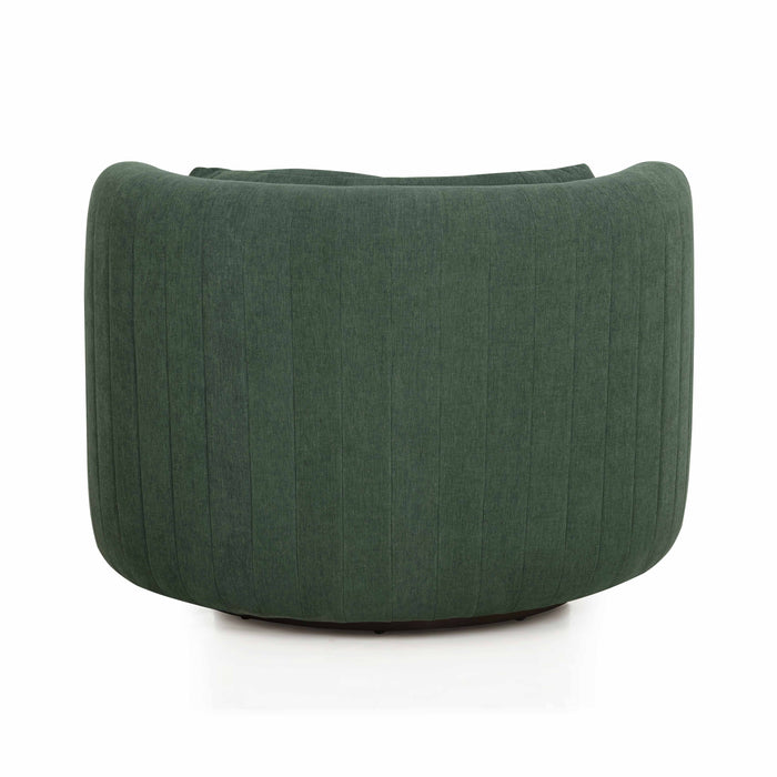 Nura Contract-Grade Chenille Swivel Accent Chair