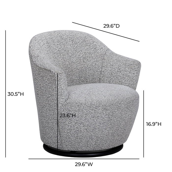 Skyla Performance Boucle Swivel Accent Chair