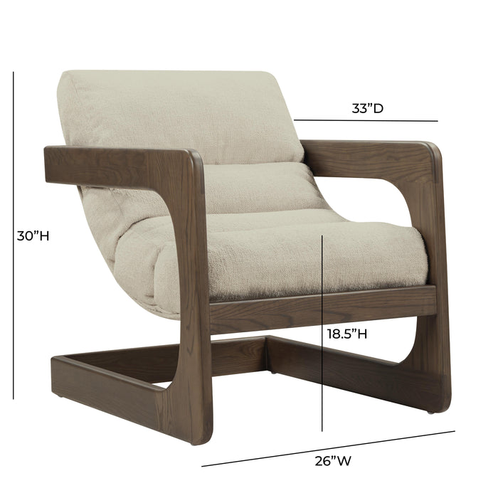 Palma Contract-Grade Textured Weave Fabric Accent Chair