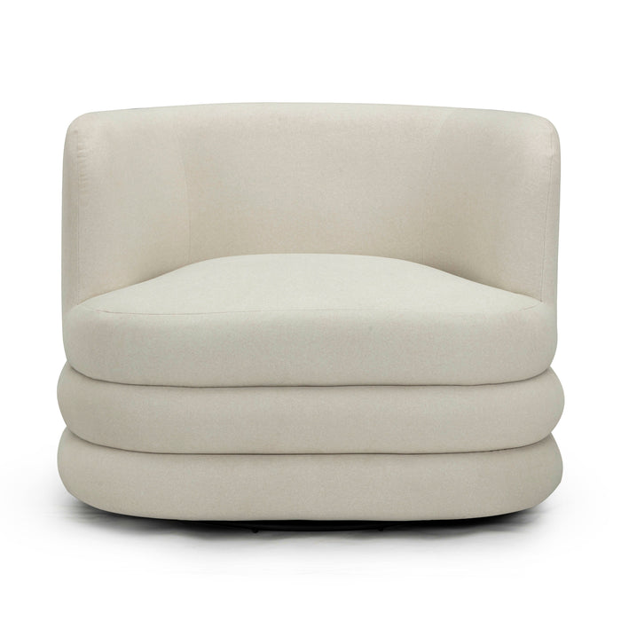 Astor Performance Faux Mohair Swivel Hotel Lounge Chair