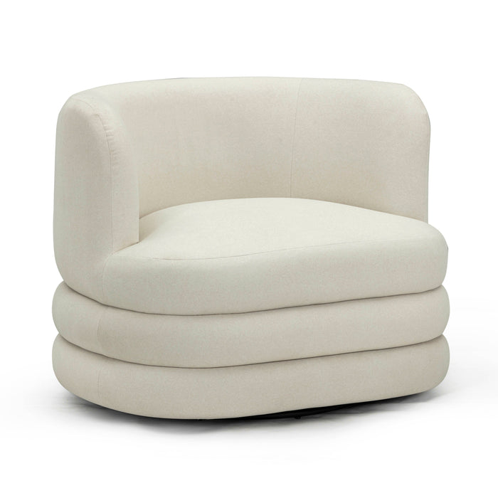 Astor Performance Faux Mohair Swivel Hotel Lounge Chair