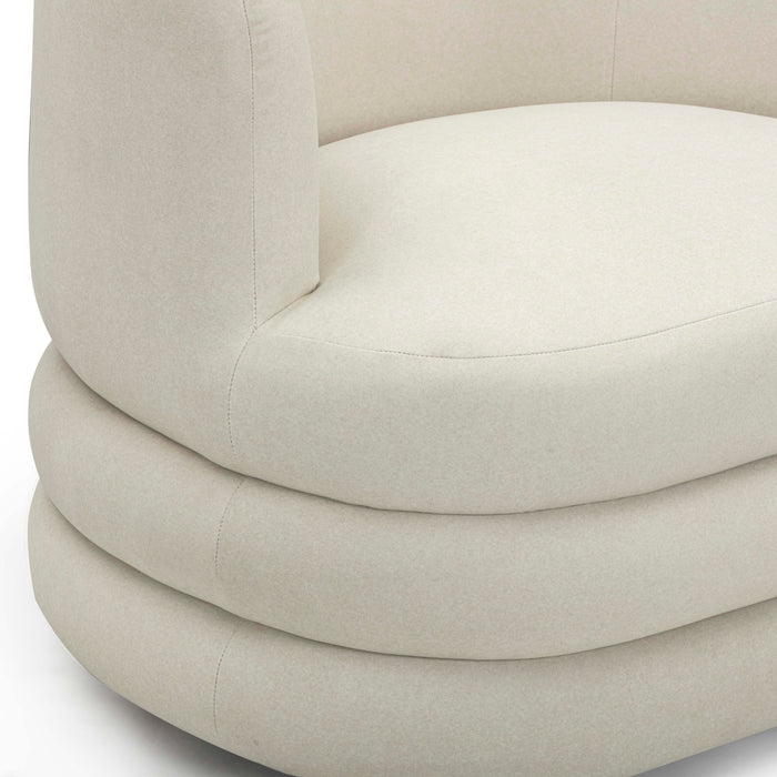 Astor Performance Faux Mohair Swivel Hotel Lounge Chair