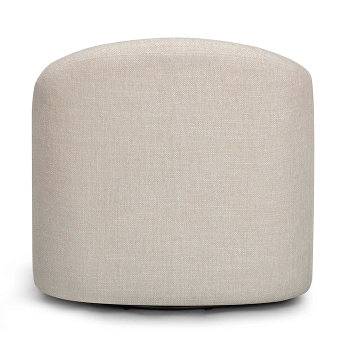 Thao Contract-Grade Basketweave Fabric Swivel Accent Chair