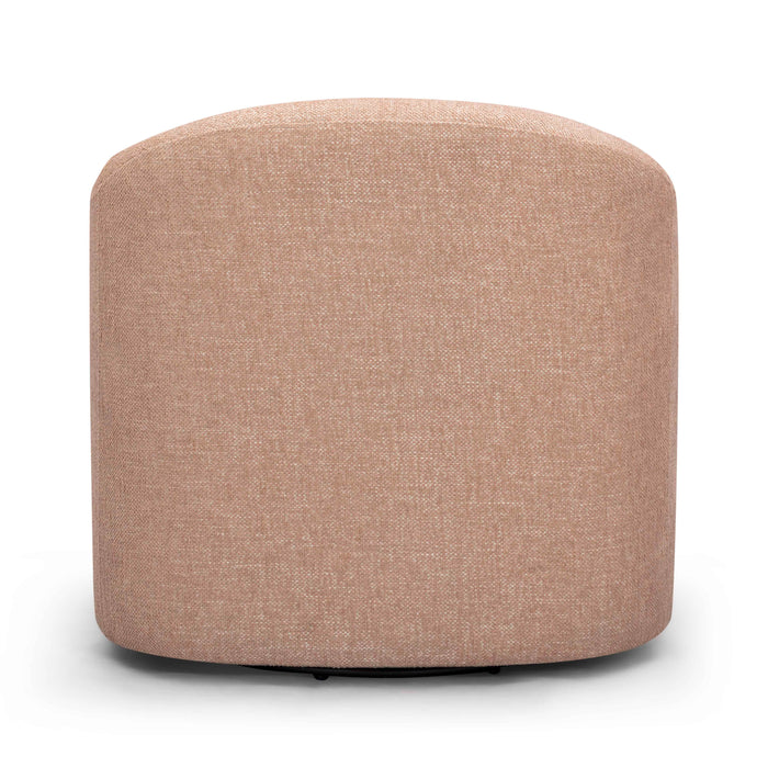 Thao Contract-Grade Basketweave Fabric Swivel Accent Chair