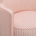 Passe Striped Linen Swivel Chair - Dream Home Furniture & Mattress (Waite Park, MN)
