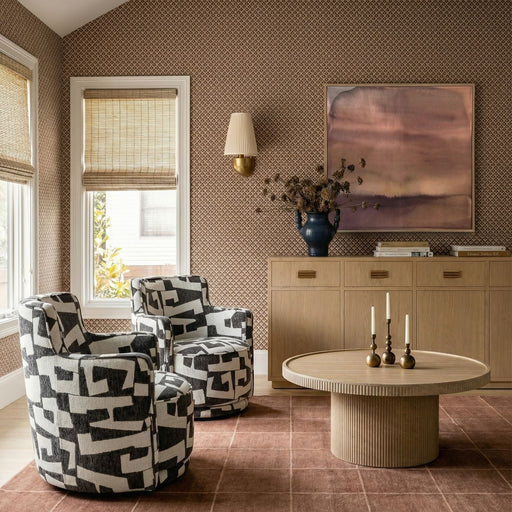 Passe Black Performance Jacquard Swivel Chair - Dream Home Furniture & Mattress (Waite Park, MN)