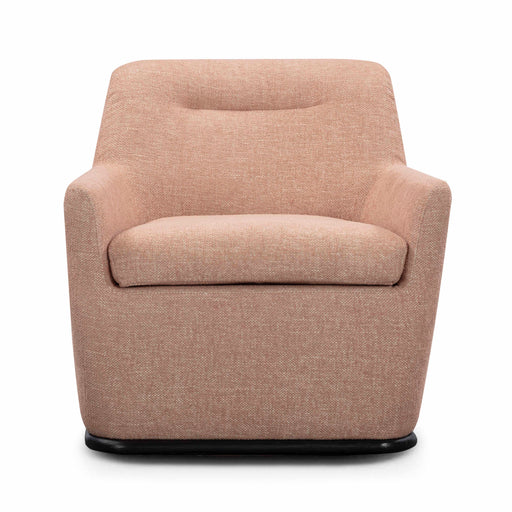 Mado Peach Textured Contract-Grade Fabric Swivel Accent Chair - Dream Home Furniture & Mattress (Waite Park, MN)