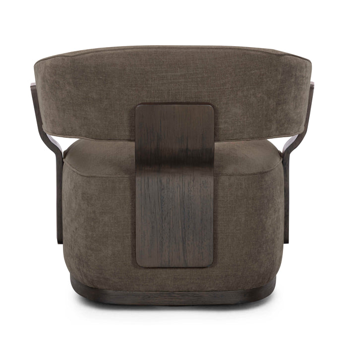 Madison Linen Performance Chenille Swivel Accent Chair