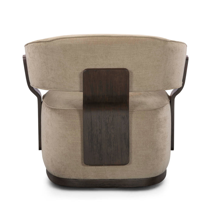 Madison Linen Performance Chenille Swivel Accent Chair