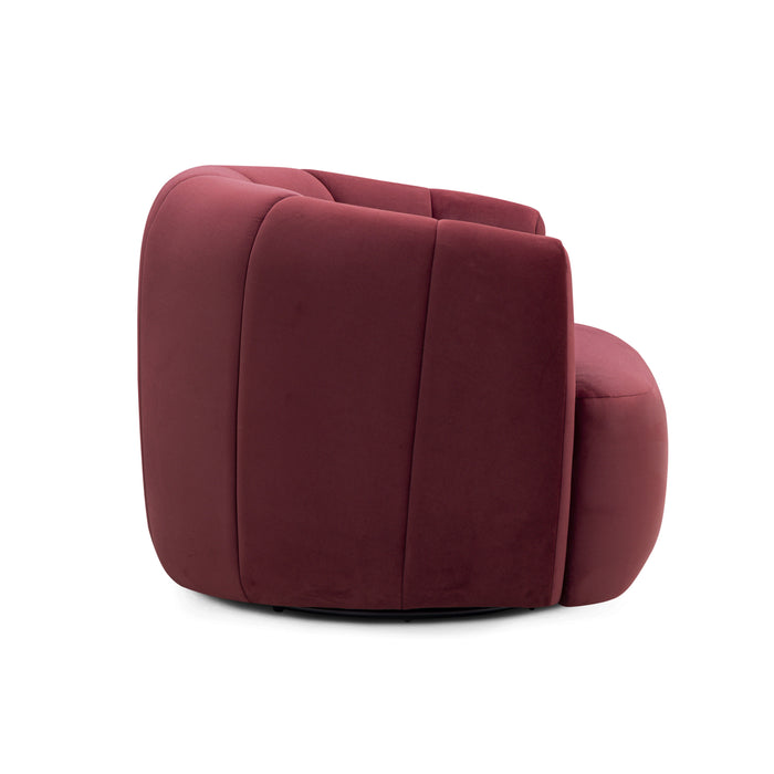 Jasmine Performance Velvet Swivel Accent Chair - Dream Home Furniture & Mattress (Waite Park, MN)