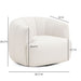 Jasmine Performance Velvet Swivel Accent Chair - Dream Home Furniture & Mattress (Waite Park, MN)