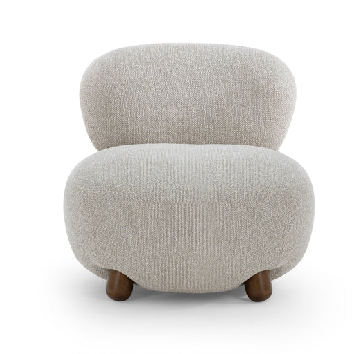 Pucker Warm Grey Performance Boucle Accent Chair - Dream Home Furniture & Mattress (Waite Park, MN)