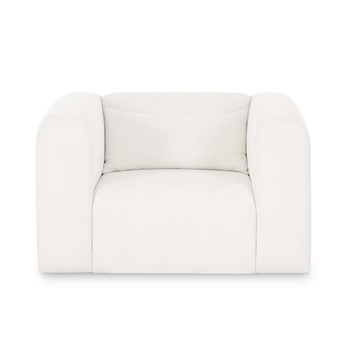 Tarra Cream Performance Chenille Armchair