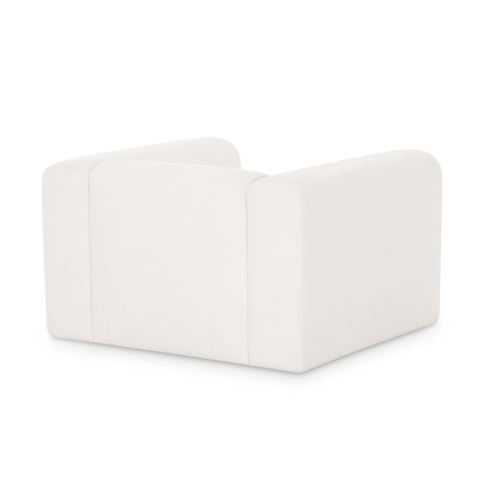 Tarra Cream Performance Chenille Armchair