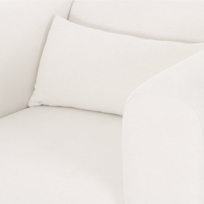 Tarra Cream Performance Chenille Armchair