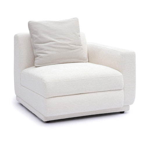 Perry Cream Performance Chenille Modular Corner Chair - Dream Home Furniture & Mattress (Waite Park, MN)