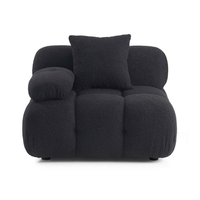Calliope Performance Vegan Shearling Modular Corner Chair