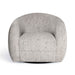 Judy Black and White Woven Performance Fabric Swivel Chair - Dream Home Furniture & Mattress (Waite Park, MN)