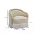 Pamela Tan Performance Chenille Tasseled Lounge Accent Chair - Dream Home Furniture & Mattress (Waite Park, MN)